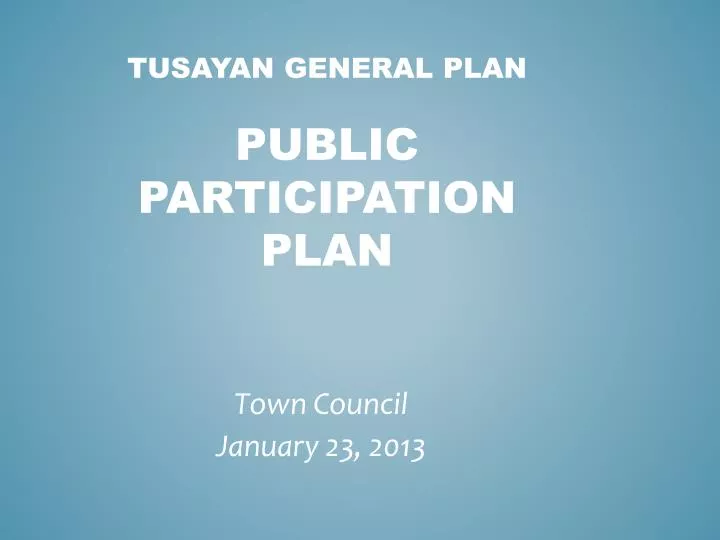 tusayan general plan public participation plan