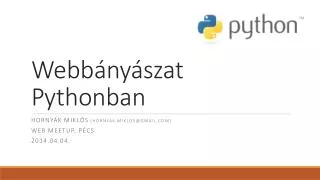 webb ny szat pythonban