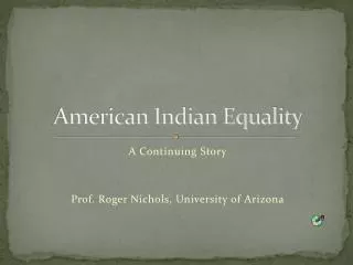 American Indian Equality