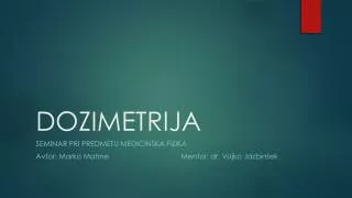 dozimetrija