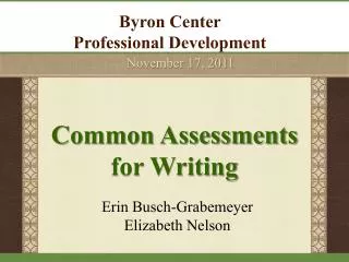 Byron Center Professional Development