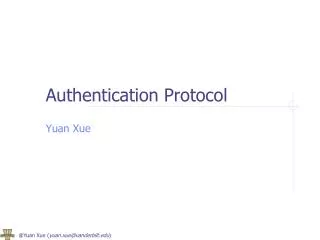 Authentication Protocol
