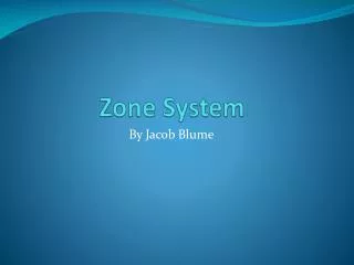 Zone System