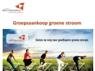 groepsaankoop groene stroom