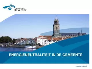 energieneutraliteit in de gemeente