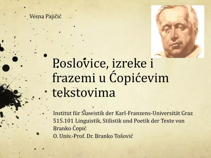 poslovice izreke i frazemi u opi evim tekstovima