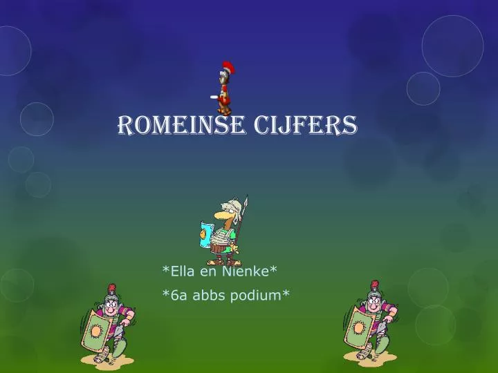 romeinse cijfers