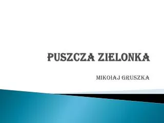 puszcza zielonka