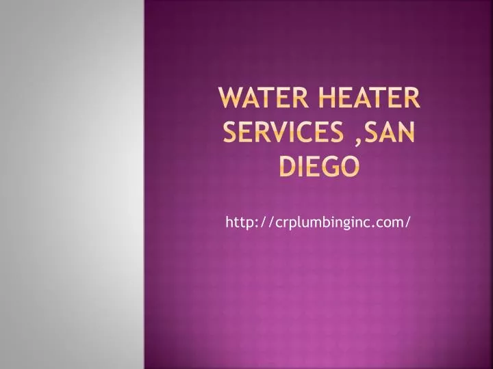 water heater services san diego