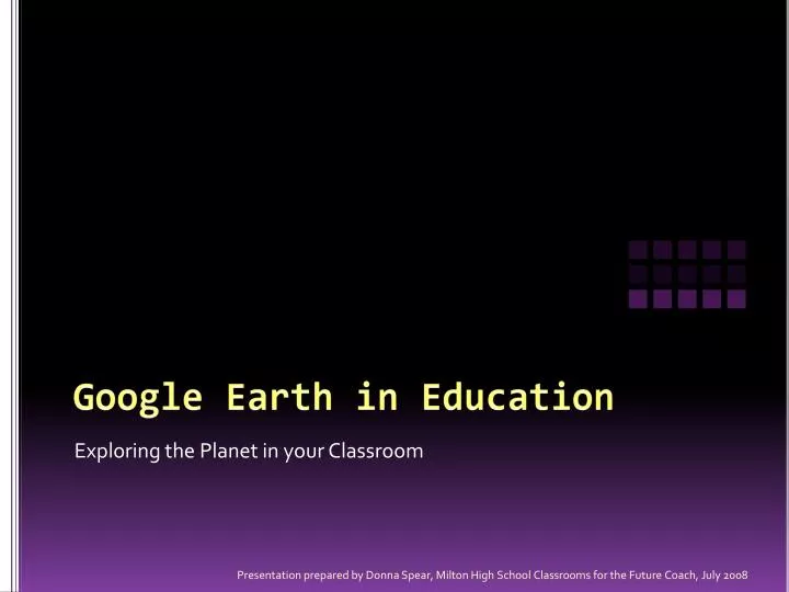 google earth in education
