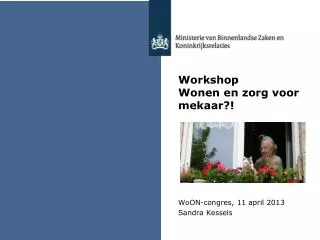 workshop wonen en zorg voor mekaar