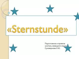 sternstunde