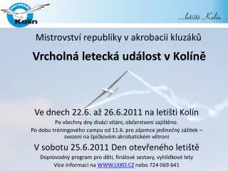 vrcholn leteck ud lost v kol n