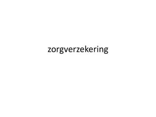 zorgverzekering