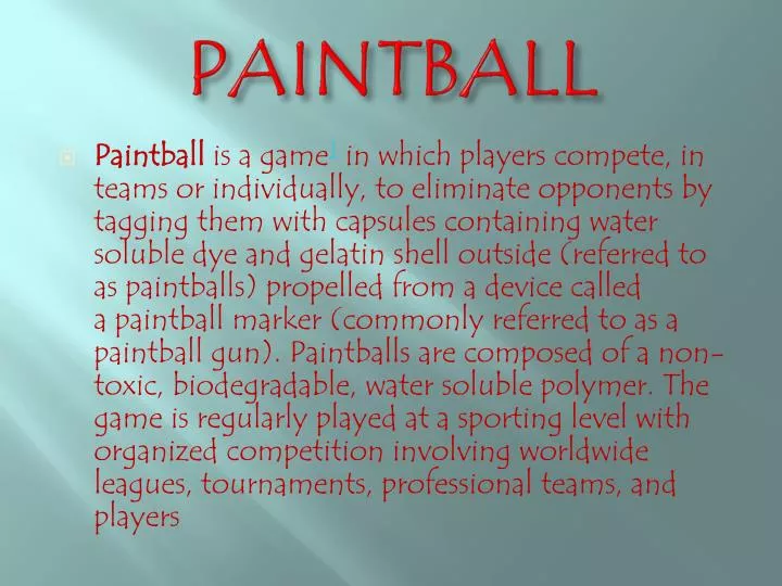 paintball