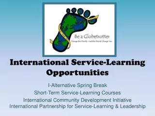 International Service-Learning Opportunities