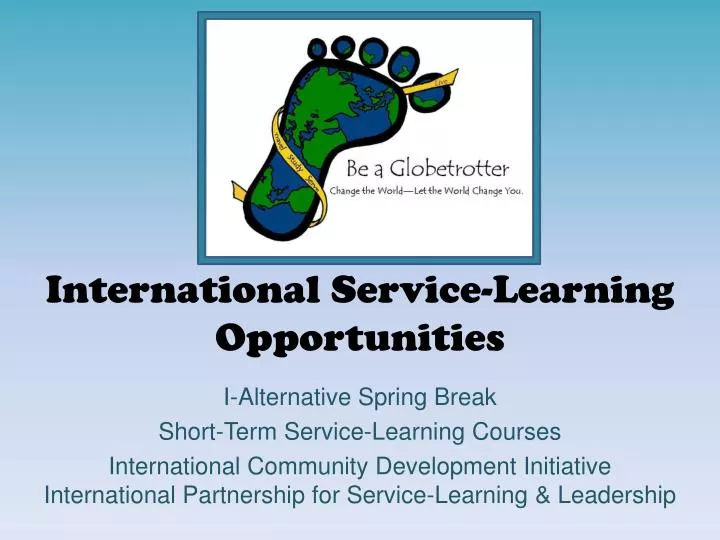 international service learning opportunities