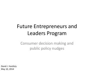 Future Entrepreneurs and Leaders Program