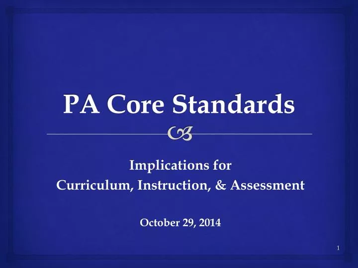 pa core standards