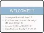WELCOME!!!! - slide 1