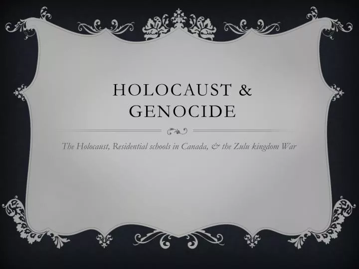 holocaust genocide