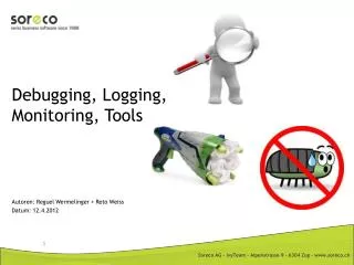 debugging logging monitoring tools