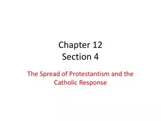 Chapter 12 Section 4
