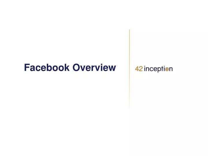facebook overview