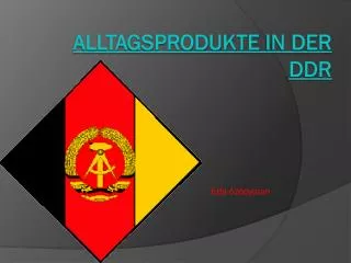 alltagsprodukte in der ddr