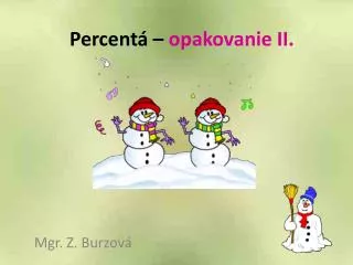 percent opakovanie ii