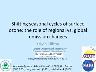 Shifting seasonal cycles of surface ozone: the role of regional vs. global emission changes