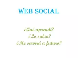 web social
