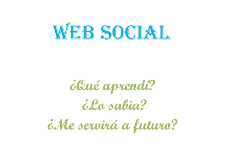 web social