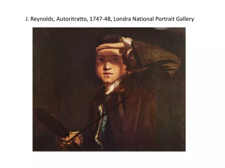 j reynolds autoritratto 1747 48 londra national portrait gallery