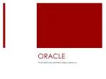 ORACLE - slide 1