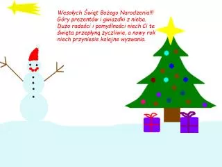 Wesołych Świąt Bożego Narodzenia!!! Góry prezentów i gwiazdki z nieba.