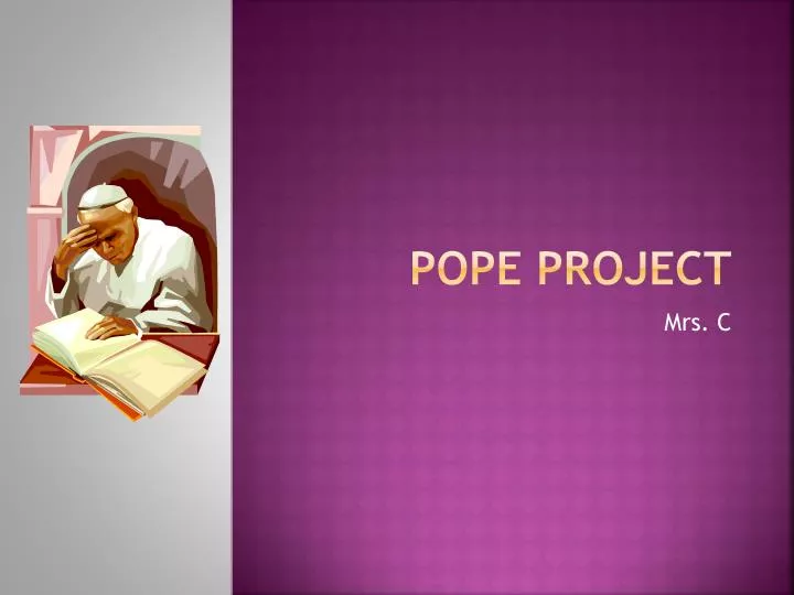 pope project