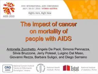 The impact of cancer on mortality of people with AIDS