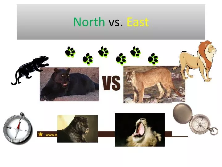 north vs east