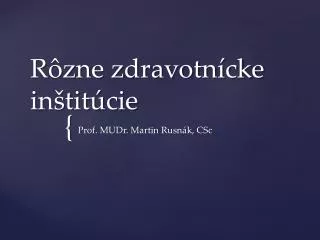 r zne zdravotn cke in tit cie