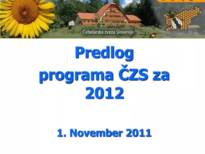 predlog programa zs za 2012 1 november 2011