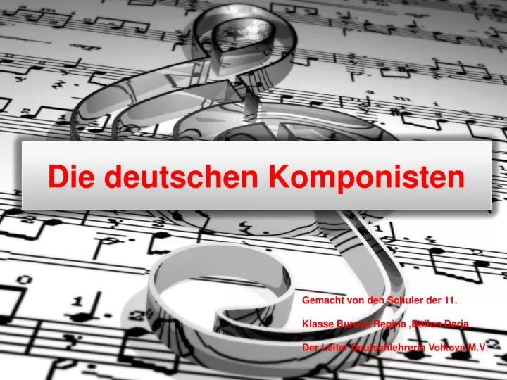 die deutschen komponisten
