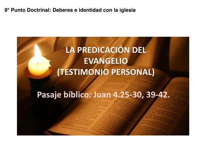 la predicaci n del evangelio testimonio personal