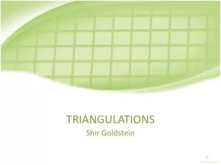 triangulations