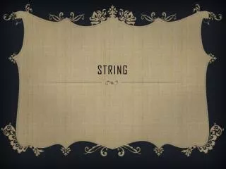 string