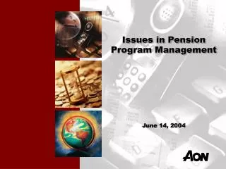 Issues in Pension Program Management