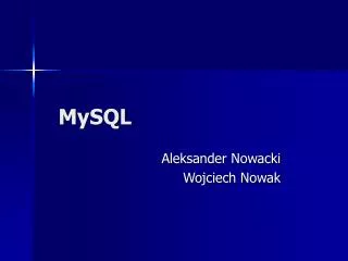 mysql
