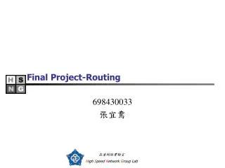 Final Project-Routing