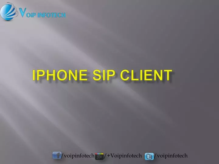 iphone sip client