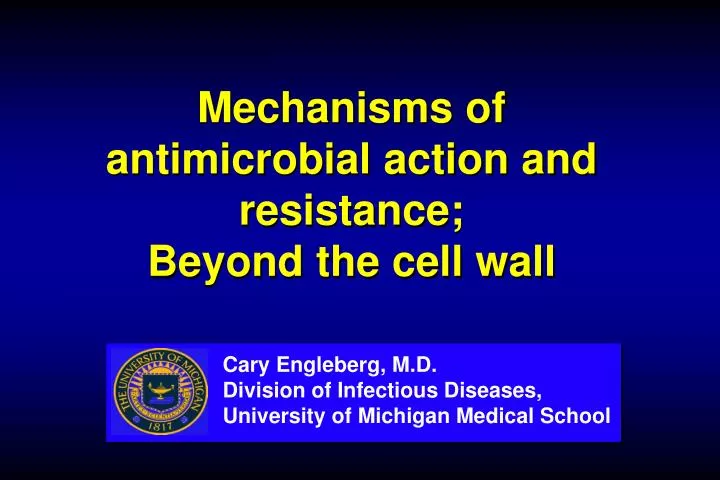 mechanisms of antimicrobial action and resistance beyond the cell wall